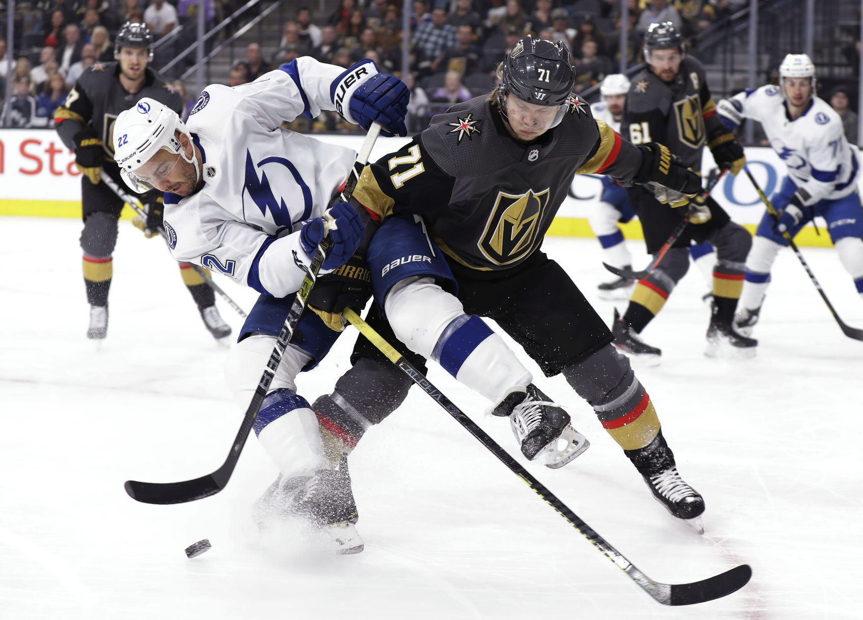 APTOPIX Lightning Golden Knights Hockey
